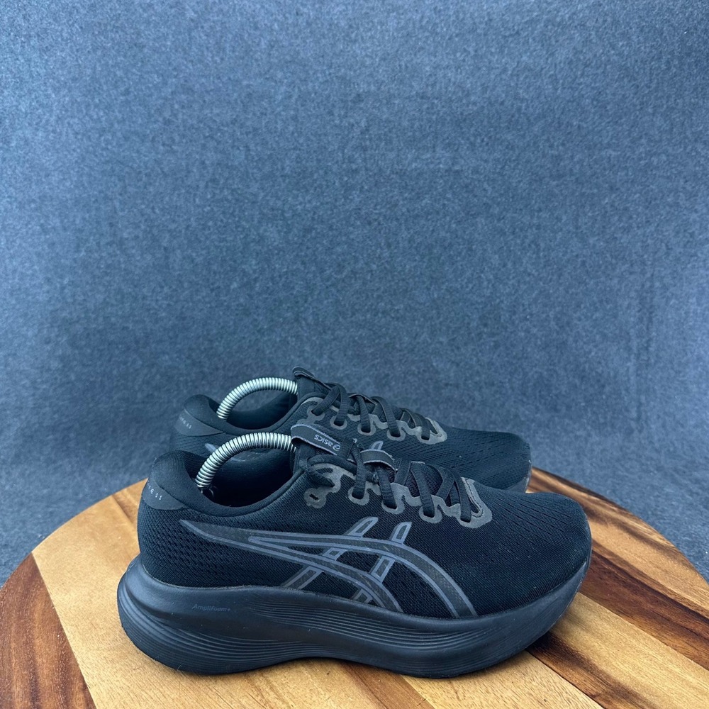 Asics Gel-Excite 11 1012B861 Sneakers Running Shoes Triple Black Womens Sz 7.5